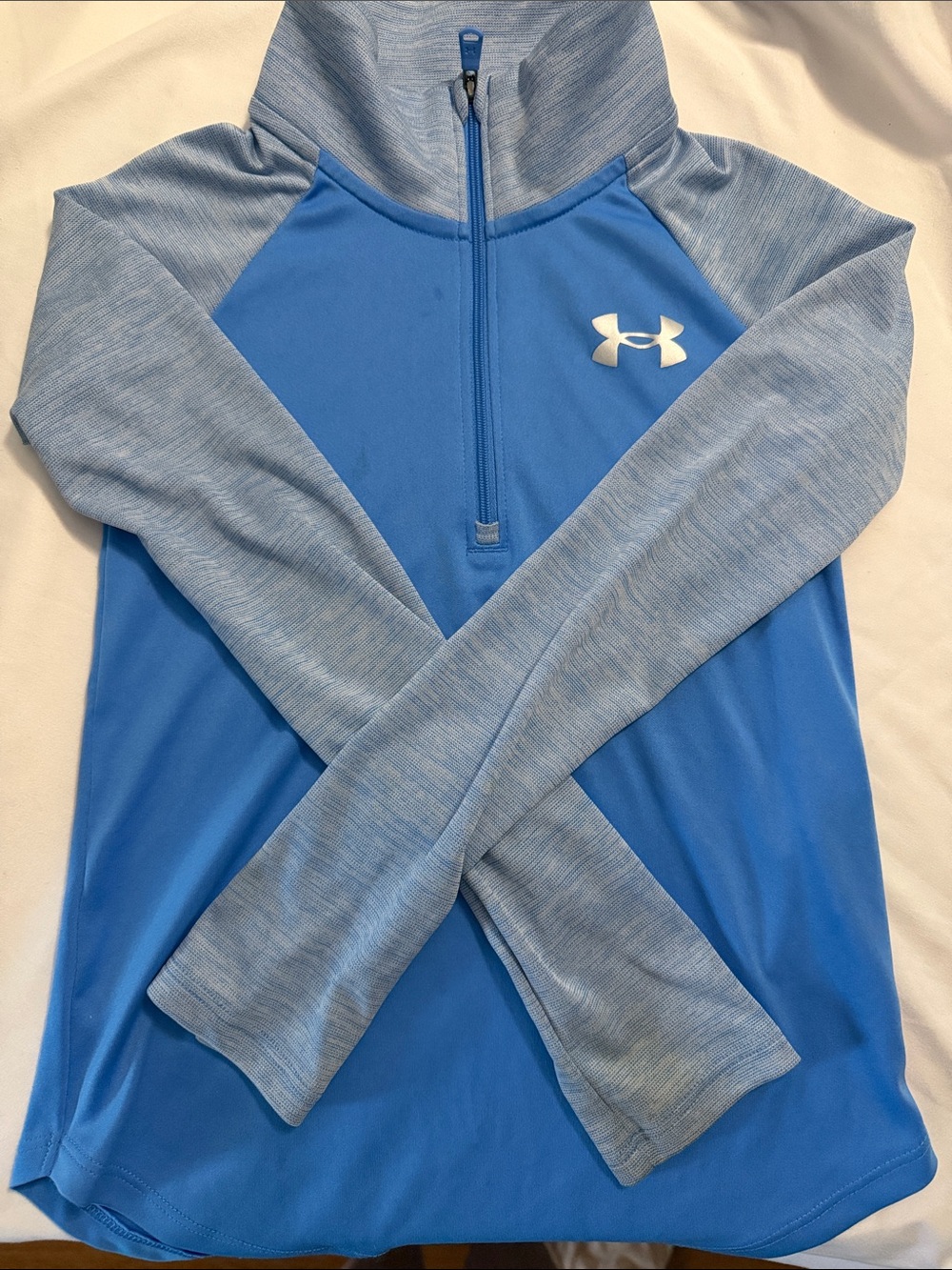 Under Armour Light & Royal Blue Quarter-Zip Pullover